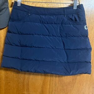 Callaway Navy Quilted goose down Puffer Skirt